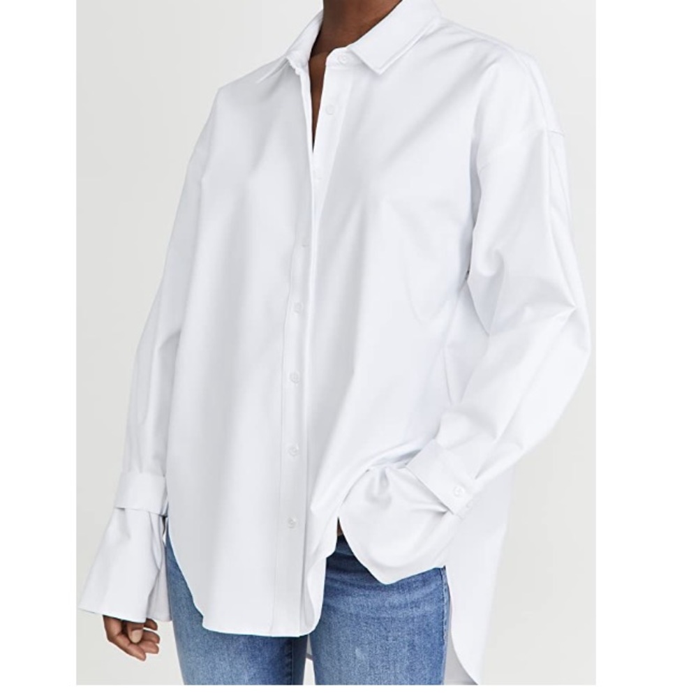 Good American White Button Down, NWOT